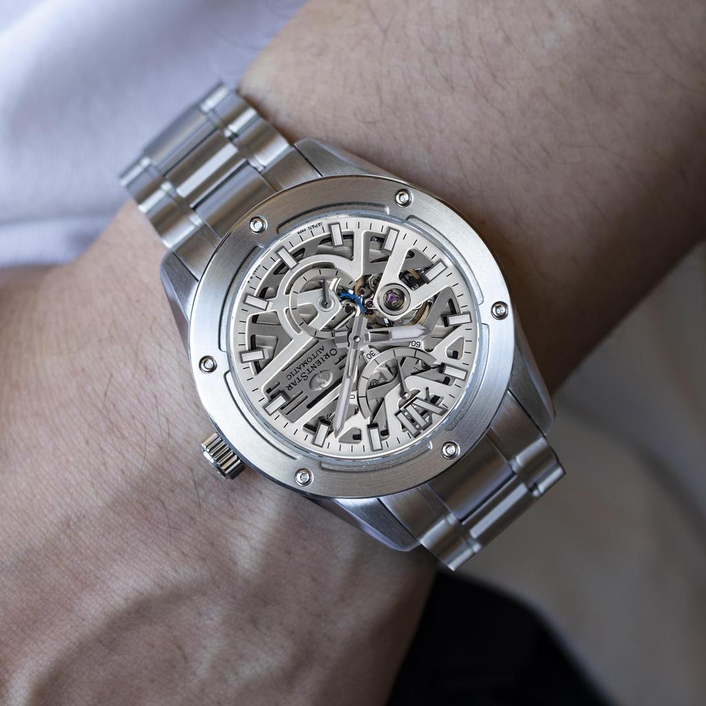ORIENT STAR Автоматические часы M34 F8 Avant Garde Skeleton Механические Сделано в Японии 2 года гарантии отечественного производителя Серебристые [Orient Star] RK-BZ0001S
