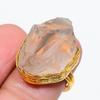 Rose Quartz Rough Gemstone 925 Sterling Silver Jewelry Ring Size Adjustable GK-6321