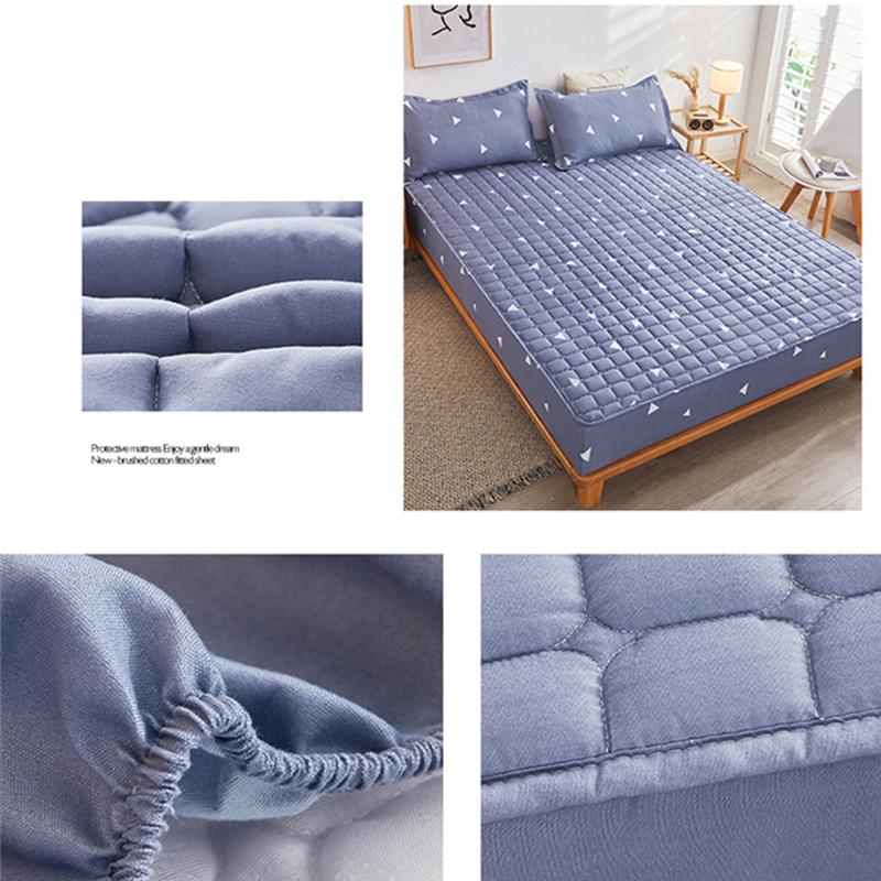 Мягкая простыня, наматрасник, хлопковое утолщенное стеганое покрывало, простыни на резинке, простыня на резинке, наматрасник, нескользящая простыня, пылезащитный чехол, без наволочки