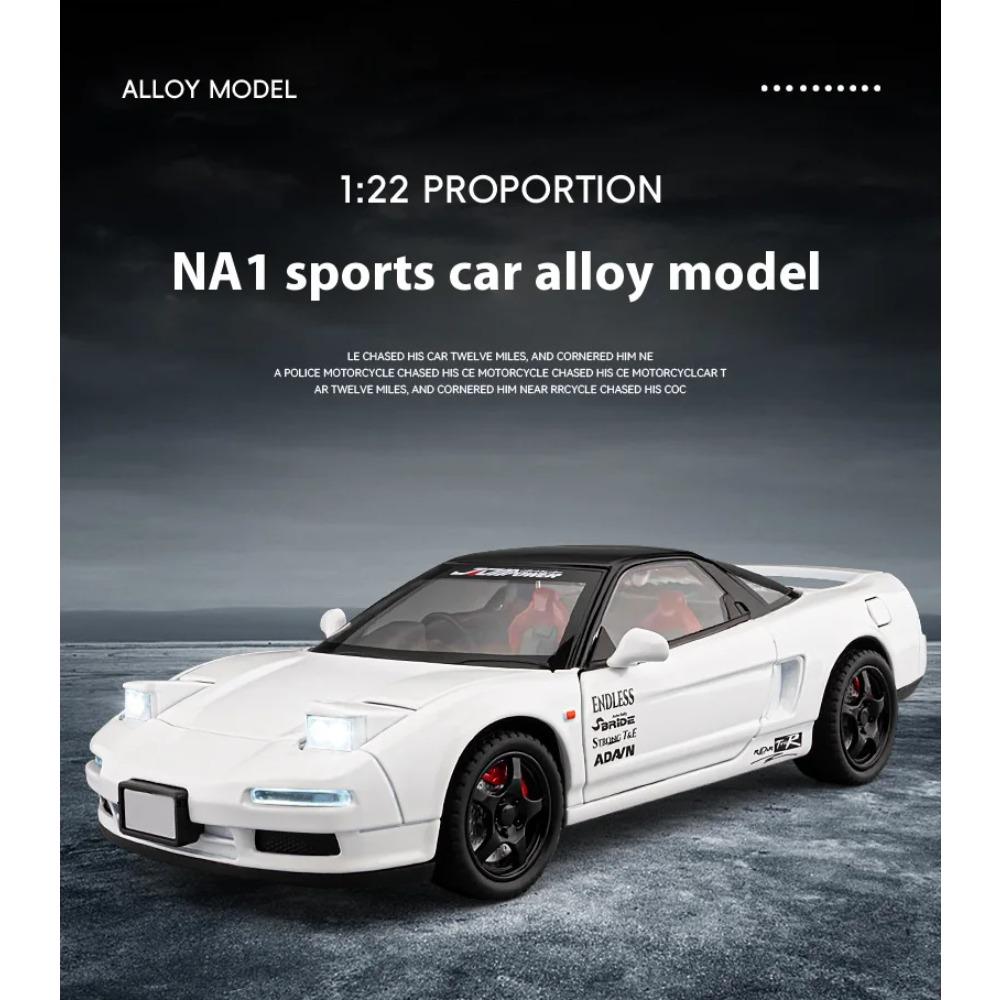 1/22 Honda Cool NA1 Сплав Модель, Крутой Звук и Свет, Изысканные Настольные Украшения, Лучшая Коллекция для Любителей Моделей Автомобилей