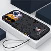 Чехол для телефона с узором космонавта и веревкой для Samsung S24 S23 FE S22 Ultra S21 FE A54 A53 A34 A52 A72 A71 A51 A32 A23 A13 S10, противоударный мягкий чехол для телефона