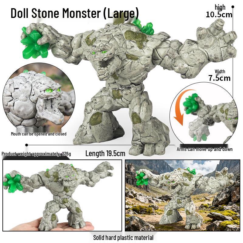 Dinosaur & Dragon Plastic Toy Set: Mythical Animal Figures for Kids