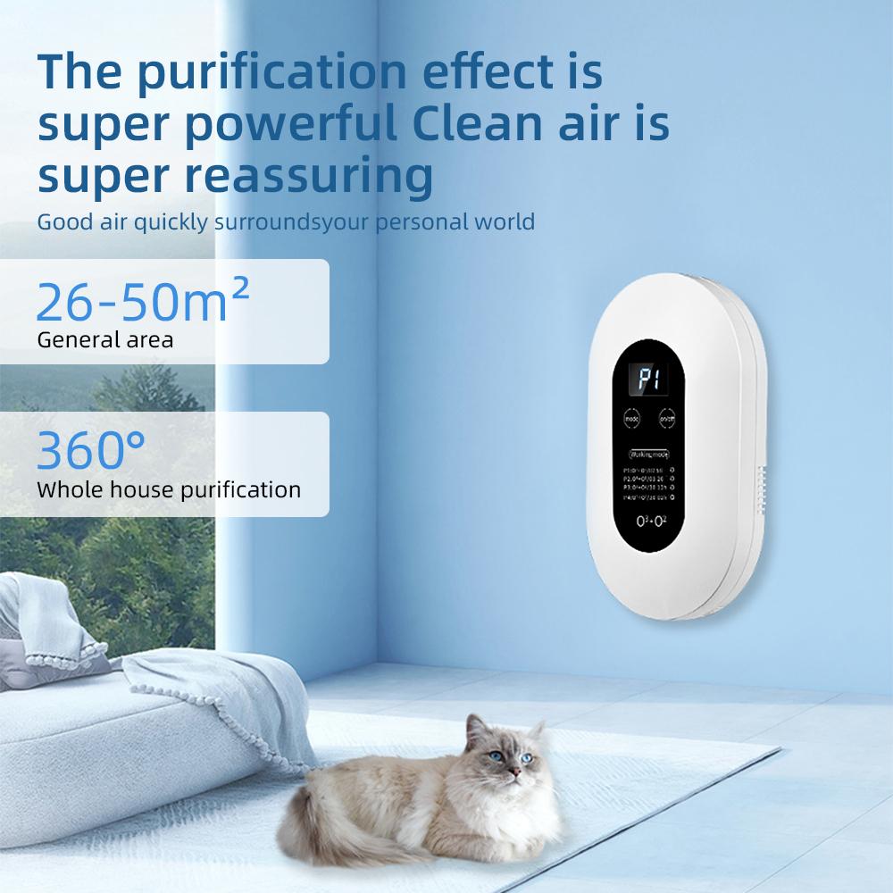 Negative Ion Air Purifier Eliminates Smoke and Odor Formaldehyde 4 Working Modes Low Noise Travel