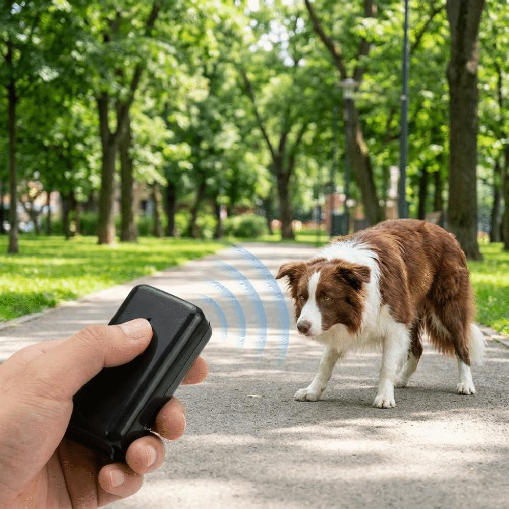 USB Rechargeable Ultrasonic Dog Repeller Portable Dog Bark Deterrent Device Pet Training