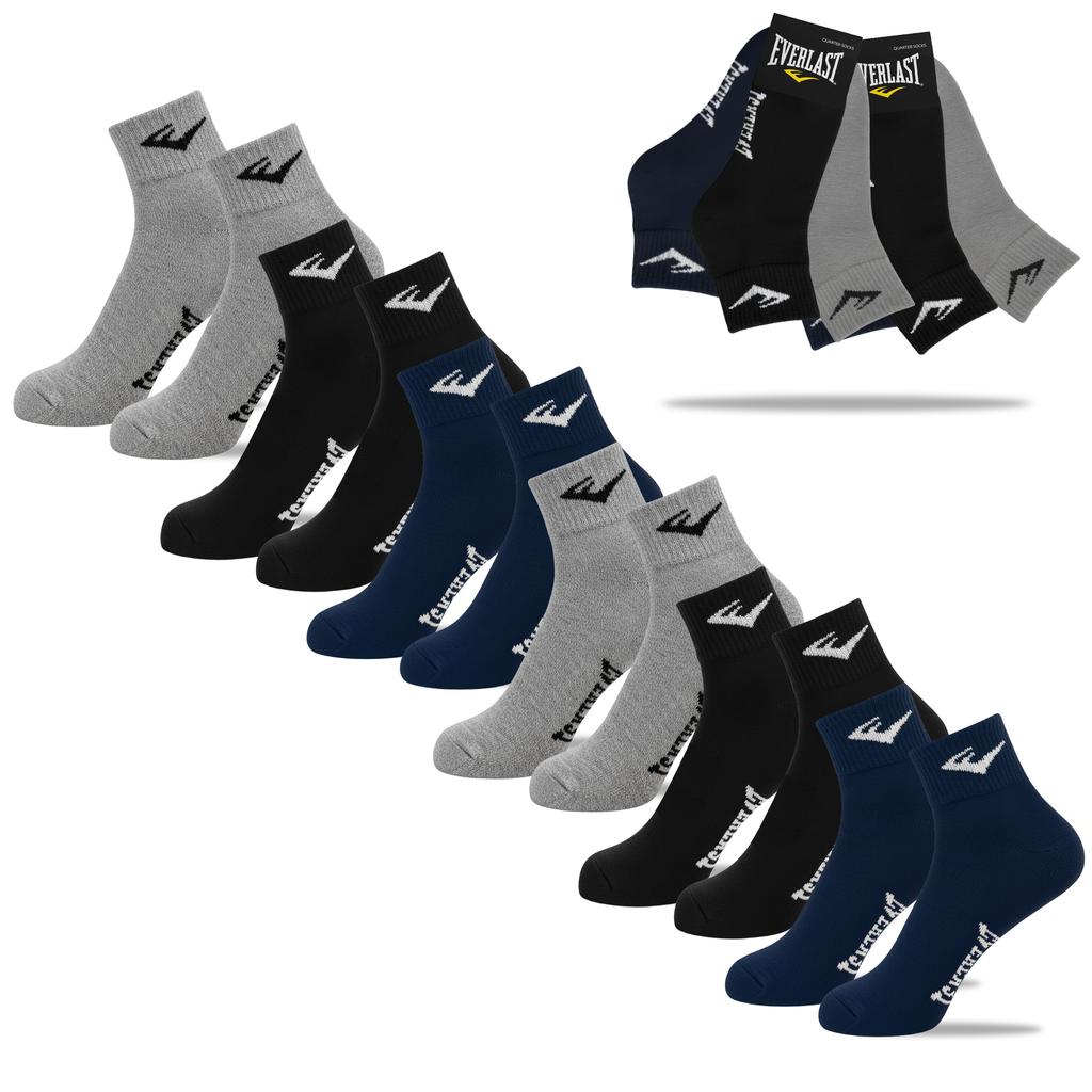 Everlast Skarpety Męskie Zakostki Bawełniane Mix Navy 6 Par