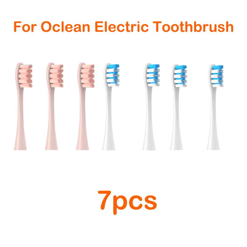 XiaomiFor Oclean Flow/X/ X PRO/ Z1/ F1/ One/ Air 2 /SE Brush Heads Soft DuPont Sonic Toothbrush Vacuum Bristle 7pcs Replacement Heads
