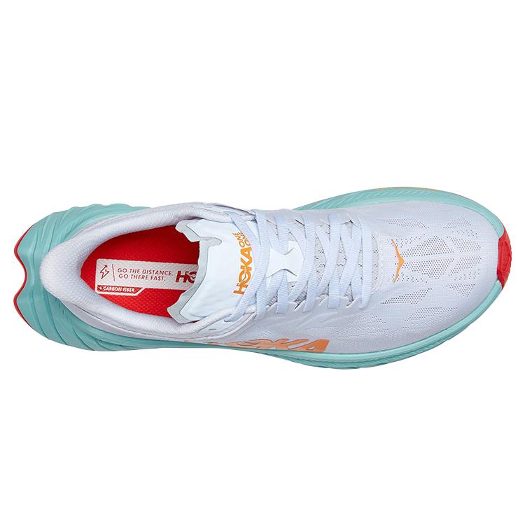 HOKA One One Carbon X 2 Белый Пылающий Оранжевый Женский 1113527-WBOR