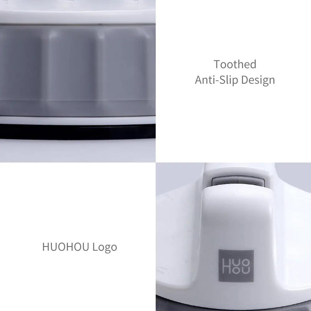 Xiaomi HUOOU мини-точилка для ножей, фиксируемый точильный камень, тройное колесо, точильный камень, точилки, портативный инструмент для заточки