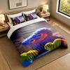 3Pcs Bedding SetHuggy Wuggy Soft Bed Sheet and Two Pillowcases Home Bedroom Decor
