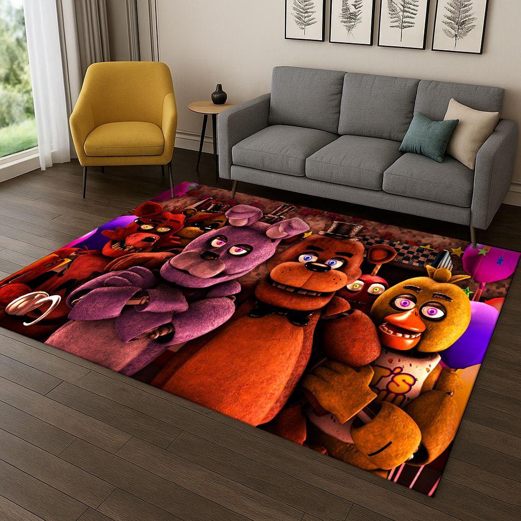 3D ковер-игровой коврик F-FNAF для спальни, гостиной, дивана, прихожей, домашнего декора, коврик для игровой зоны детей, противоскользящий, рождественский подарок