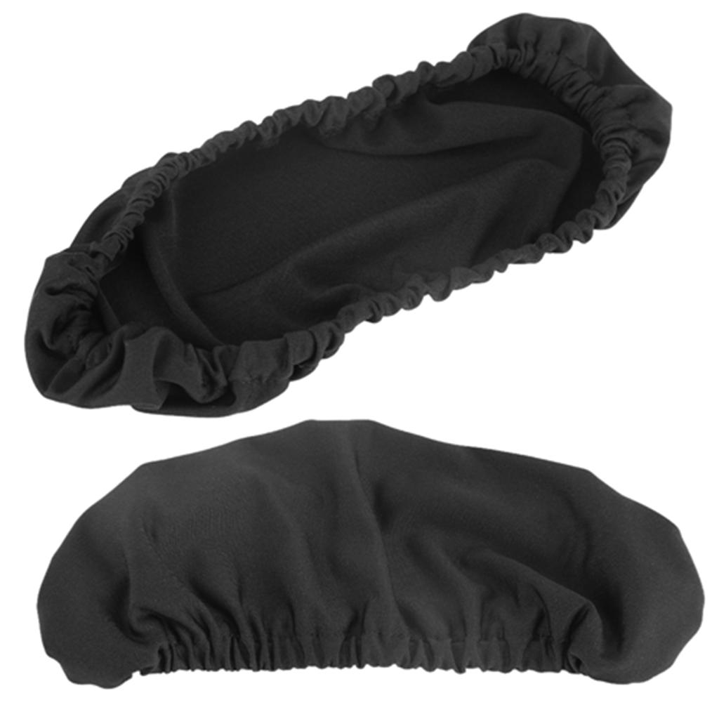 1 пара съемных чехлов для подлокотников стульев, эластичный защитный чехол для офисного кресла, черный цвет