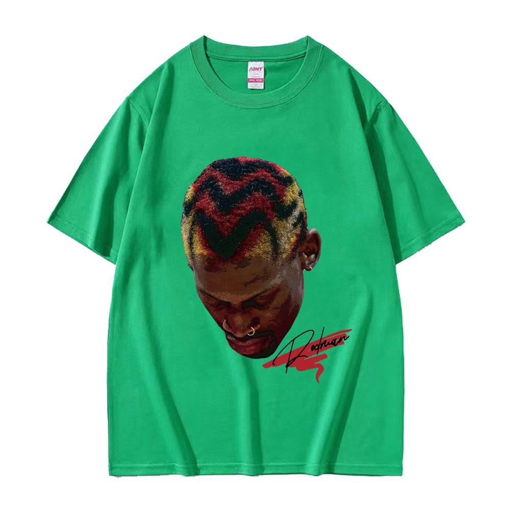 Hot Basketball Boys The Worm Dennis RodUnisex Graphic Tee Shirt Unisexs Hip Hop Fashion Punk Streetwear Male Cotton Oversized T Shirt