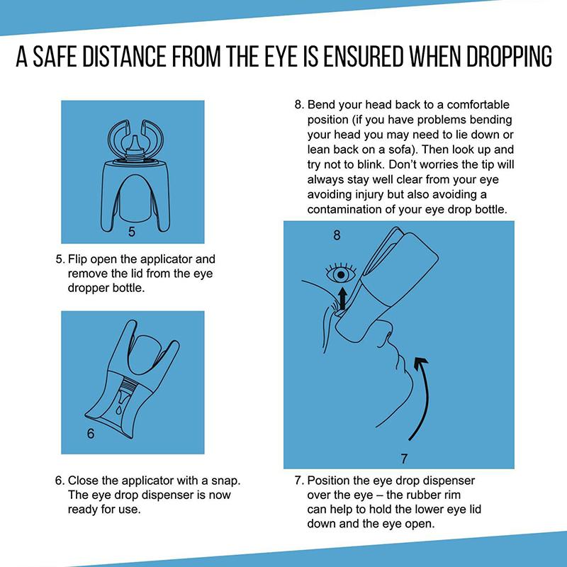 Eye Drops Holder Eye Drops Bottle Helper Eye Ointments Drops Holder Device Eye Drop Guide Aid Help Applicator Eye Care Tool