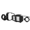 1.75" / 2" Side Rear View Mirrors Three-color Rear Frame Rearview Mirror With Led Light For Utv Atv