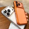 Новейший оранжевый ультратонкий матовый чехол для телефона для iPhone 17 Pro Max 17Pro 17 С защитой пленкой для объектива Ударопрочный жесткий ПК-чехол