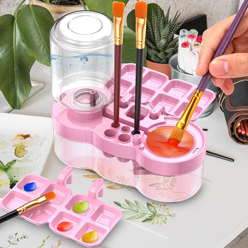 4 In 1 Water Circulation Paintbrush Cleaner Cup Painting Tool For Artists