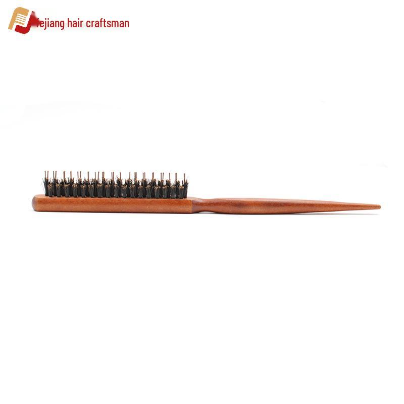 Настраиваемая трехрядная расческа с щетиной кабана для вечерних причесок