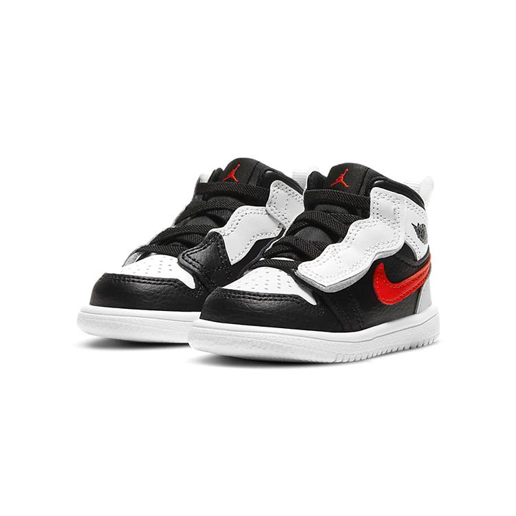 Jordan Air 1 Mid Alt Черно-белые Panda Нескользящие Амортизирующие Прочные Легкие Ботинки Средней Высоты для Ходьбы Детская обувь AR6352-075