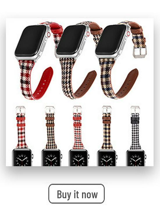 Совместимые кожаные силиконовые ремешки для Apple Watch Series 3-8