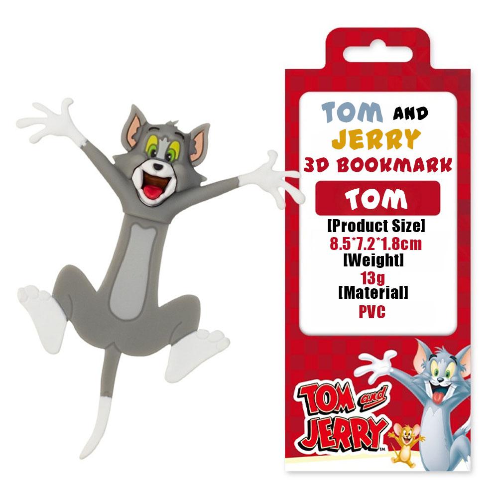 Оригинальная Аниме закладка Том и Джерри 3D Шип Канарейка ПВХ Забавная отметка Мультяшная Канцелярия для чтения для студентов Девочек Игрушки Подарки