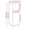 vidaXL Bathroom Cabinet in Sonoma Oak 30 x 30 x 100 cm Engineered Wood