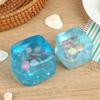 4.5/5.5Cm Ocean Style Embedded Shell Slow Rising Toy Mochi Stress Relief Square Ball Cute Fidget Toy For Adults Kids
