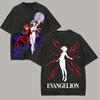 Аниме-любитель Neon Genesis Evangelion Стиранная футболка Одежда на весь год Высокое качество Личность Одежда Большой размер Унисекс Новая модель Футболка для пары