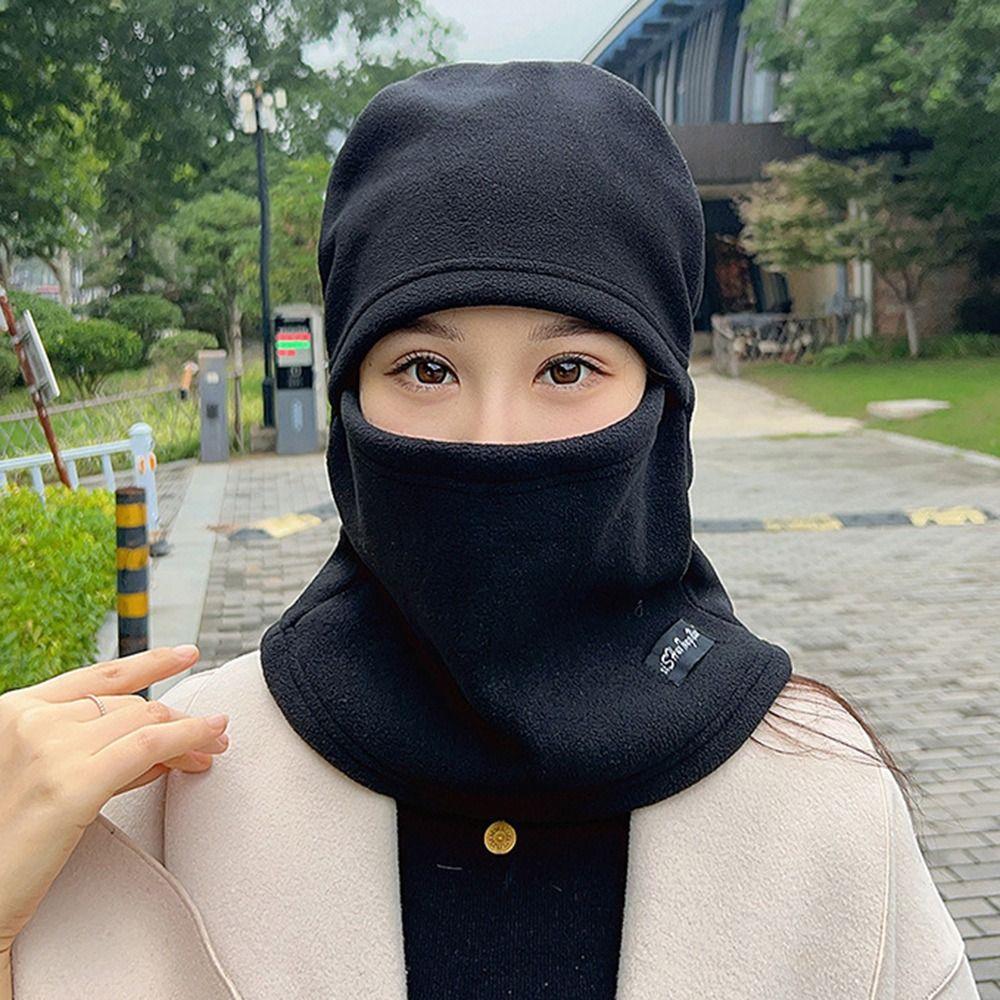 Утепленная балаклава из поларфлиса, ветрозащитная шапка с защитой ушей, для активного отдыха, велоспорта, катания на лыжах
