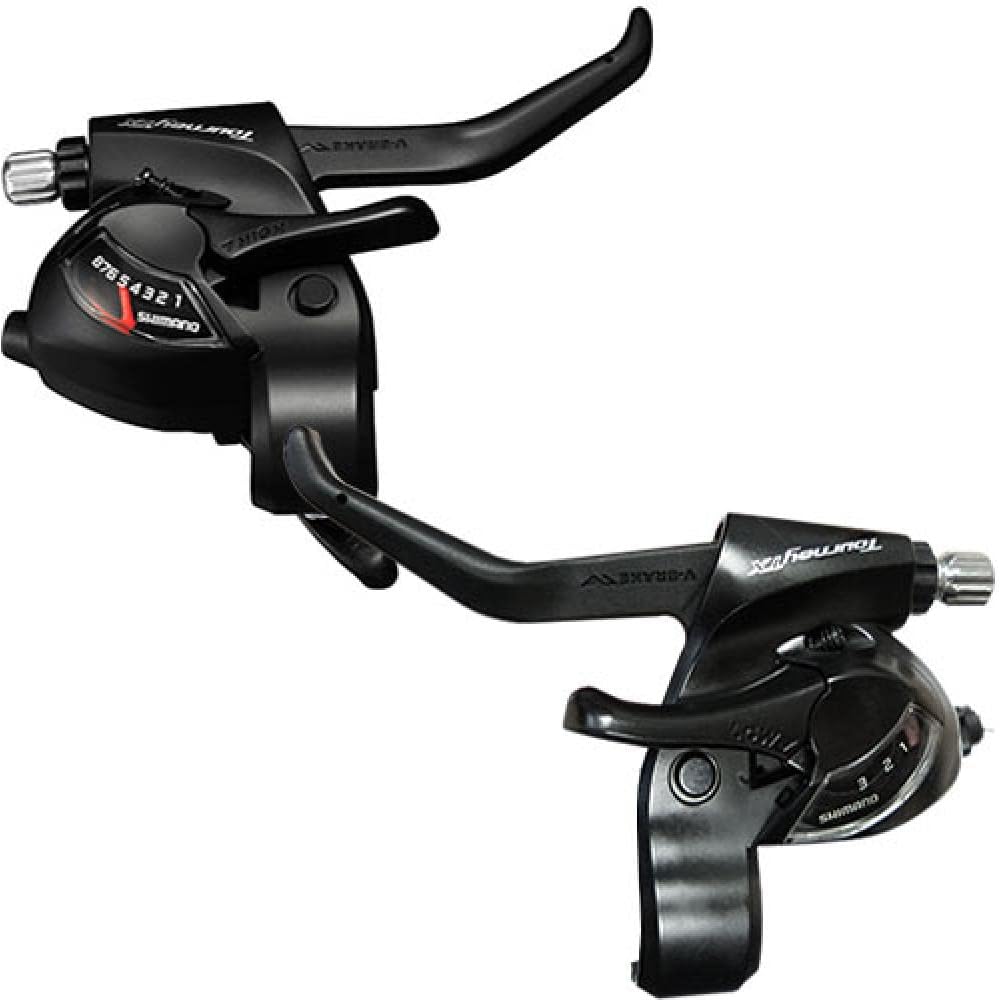 Shimano Tourney TX ST-TX800 Комплект манеток переключения и торможения Черный Правый Левый