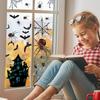 Halloween Decorative Window Stickers Bats Holiday Party Living Room Wall Decoration Stickers Pvc Self Adhesive