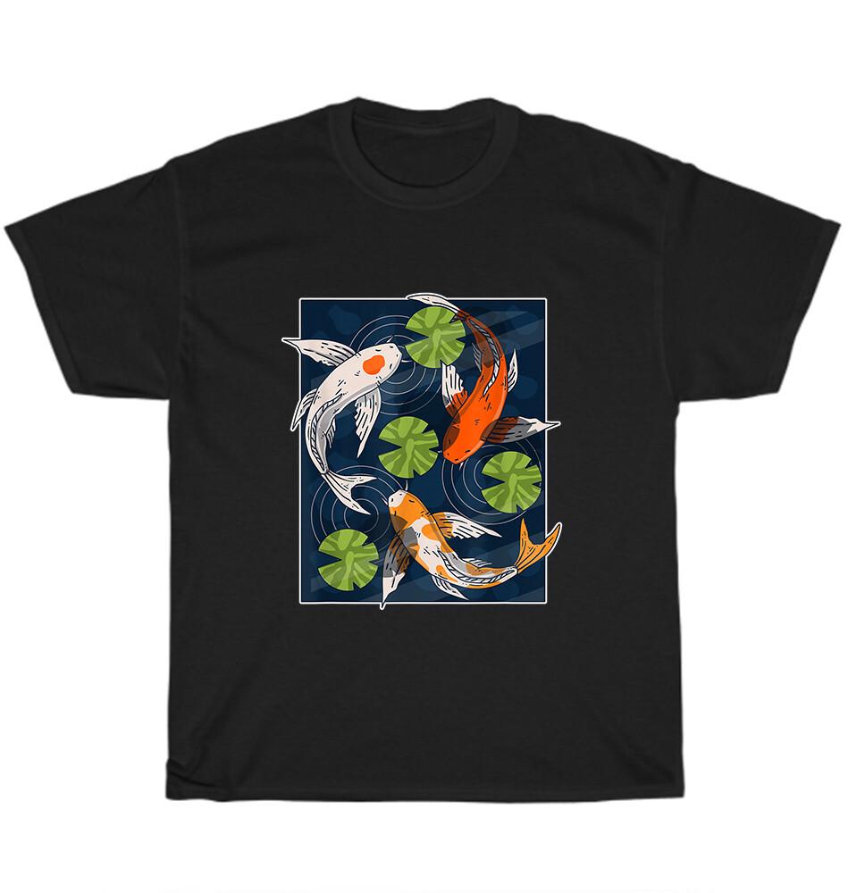 Koi Fish Lover Asian Japanese Carp Water Pond Animal Pet T-Shirt Unisex Tee Gift