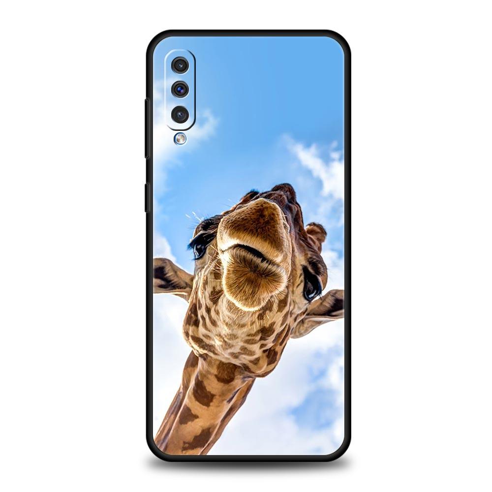 Чехол для телефона с жирафом для Samsung A24 A12 A14 A32 A50 A70 A20E A20S A10S A22 A30 A40 A34 A54 A42 A52 5G A02S A04s Мягкий чехол