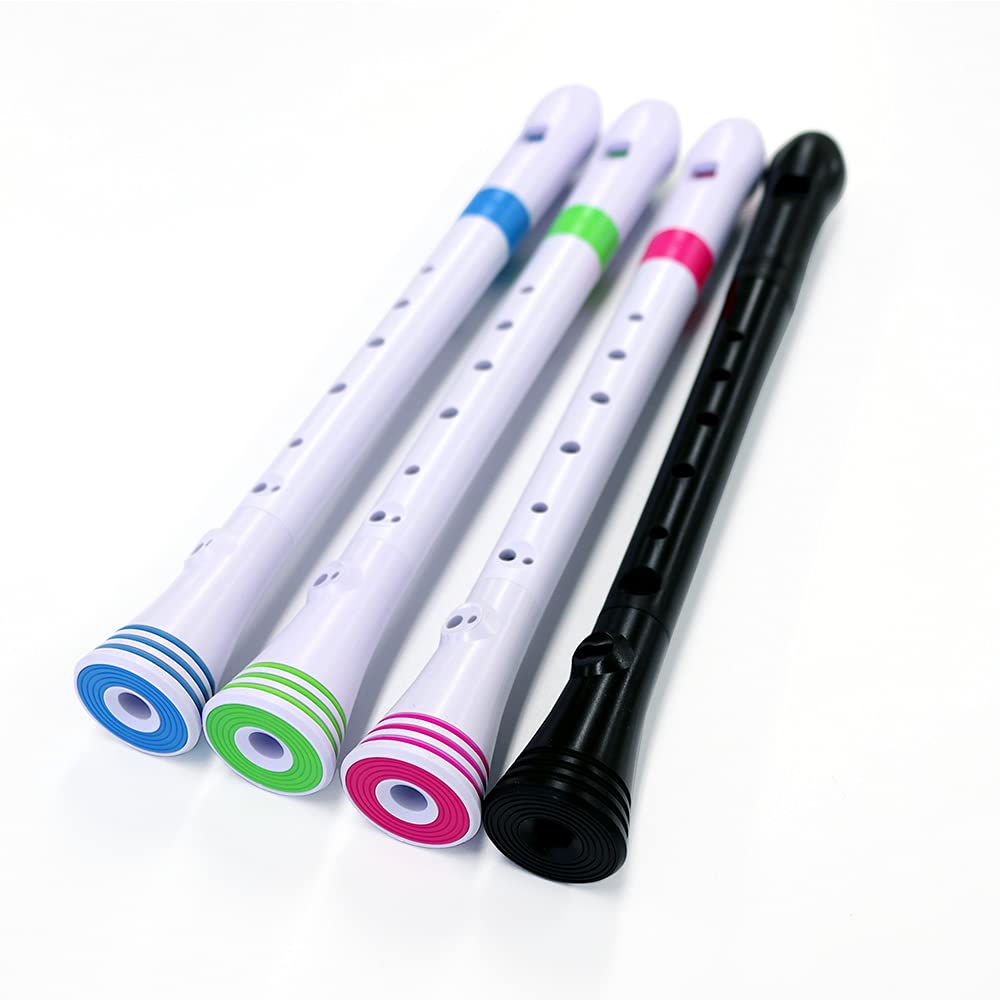 NUVO Soprano Recorder German Style FGREPKJP Recorder (WhitePink) WhitePink []