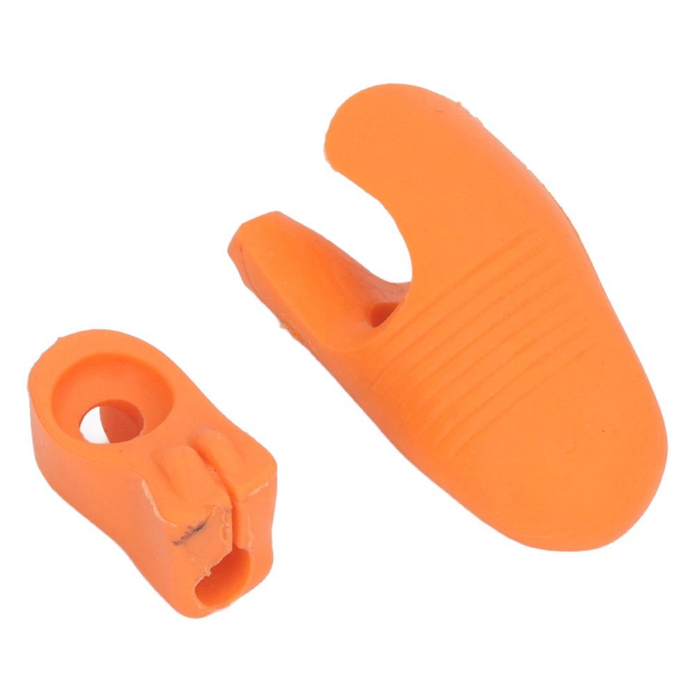 4PCS Rubber Violin Bow Teaching Aid Orange Color Thumb Stabilizer Support Violin Teaching Aid