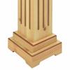 Vidaxl Klasyczny Kwietnik Kolumna, Jasne Drewno, 17X17X66 Cm, Mdf