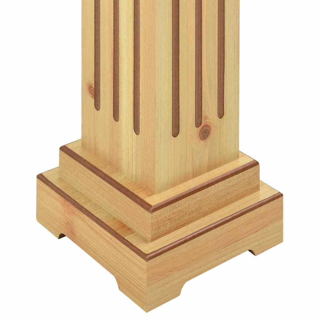 Vidaxl Klasyczny Kwietnik Kolumna, Jasne Drewno, 17X17X66 Cm, Mdf