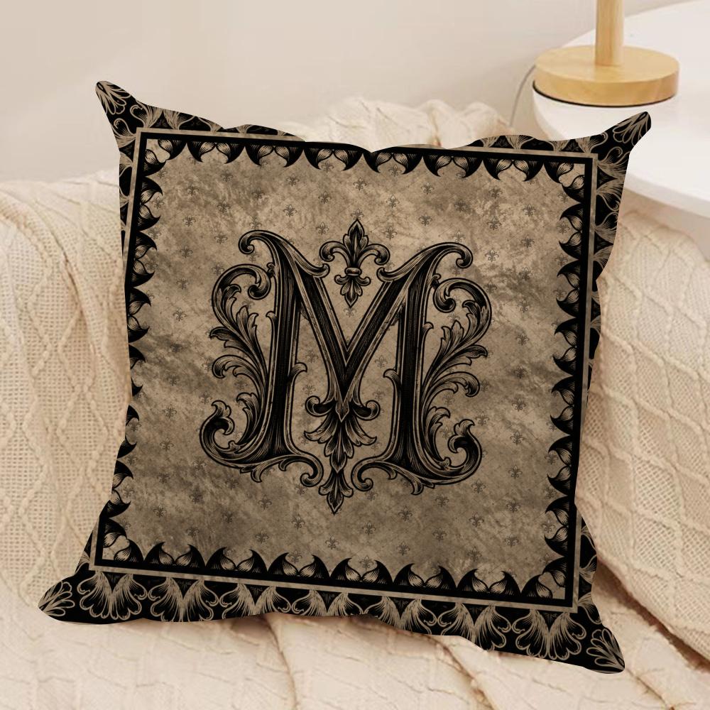 Vintage Gothic Heraldry Cushion Cover Pillow Case Short Plush Square Throw Pillow Covers Pillowcase Sofa Home Decor Gift