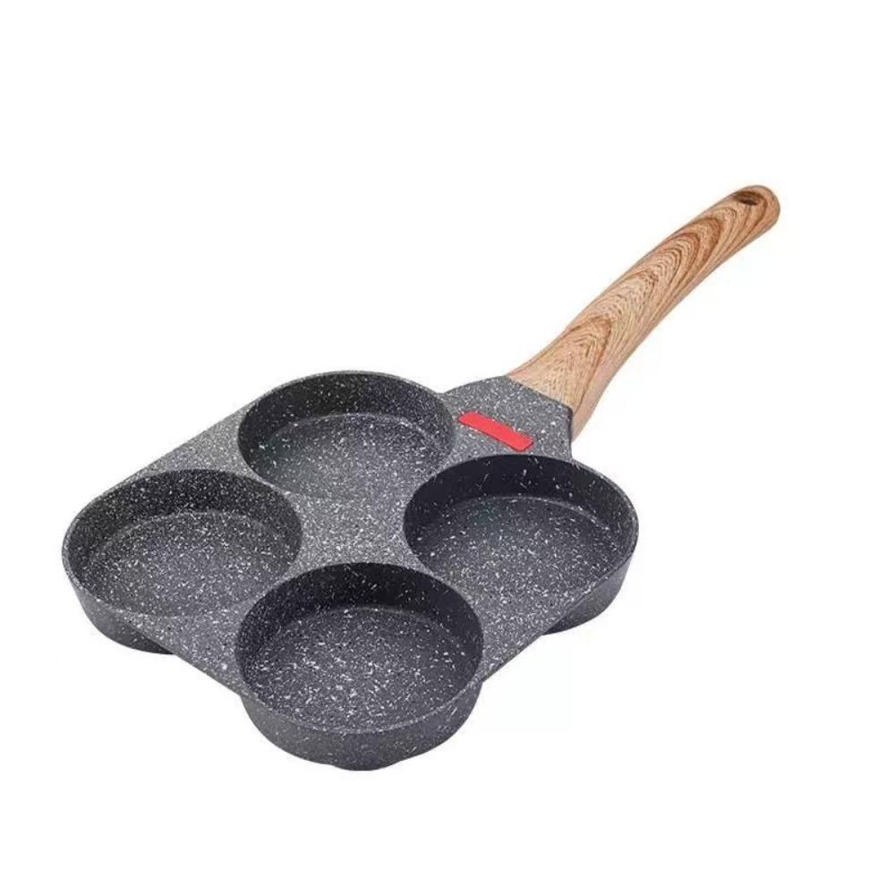 Non-stick Four-hole Frying Pan Rapid Heating Fried Egg Pan Egg Pancake Pan Breakfast