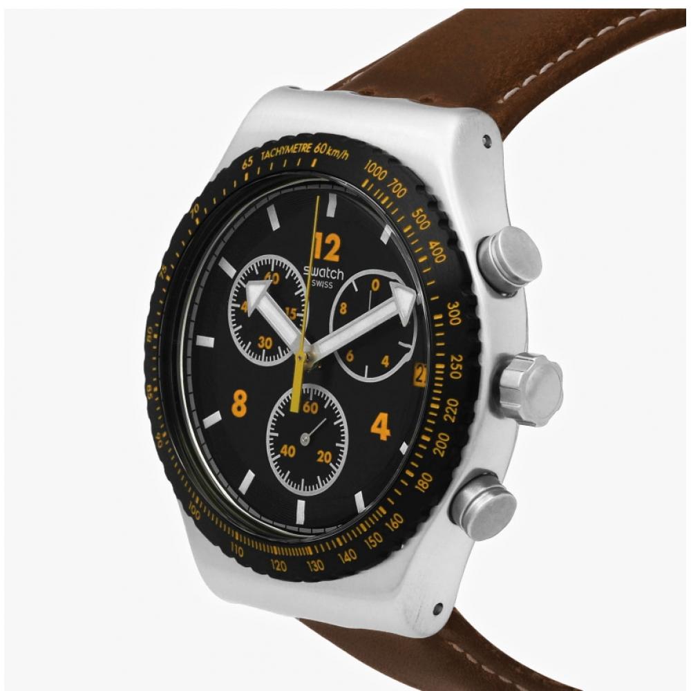 Swatch YvS530 ESSential Canyon ChaSer Хронограф Мужские Уретановые Часы