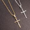 Simple Fashion Cross Chain Necklace for Women Men Luxury Ladies Gold Jewelry Pendant Necklaces Crucifix Christian Ornament Gifts