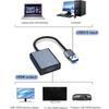 Адаптер видеовыхода USB 3.0 на HDMI 1080P, кабель-конвертер для нескольких дисплеев, внешний, для проектора, ноутбука, монитора, ПК, Windows 7/8