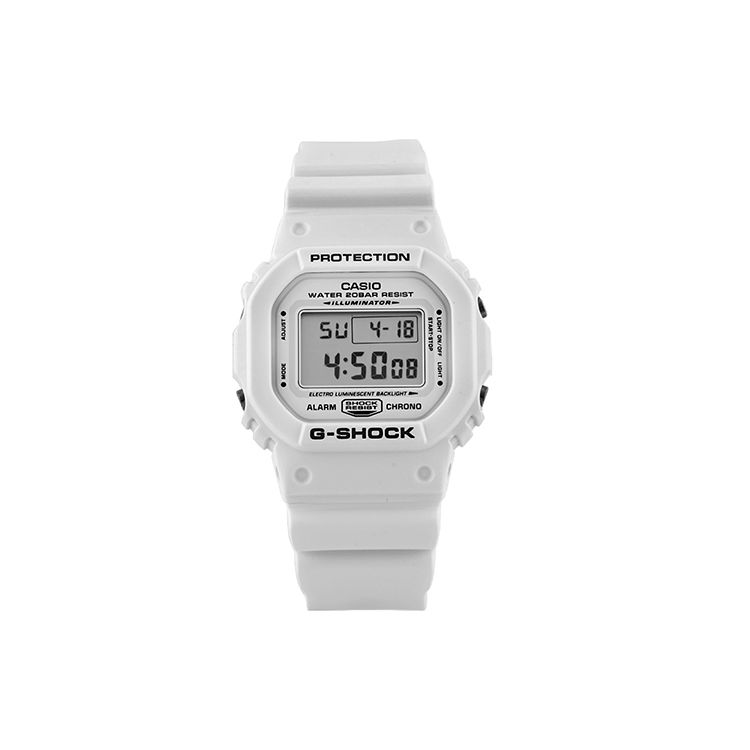 Casio G-Shock Серия на тему Квадратные Водонепроницаемые Спортивные Кварцевые Часы Ремешок из Смолы Мужские часы Серый DW-5600MW-7