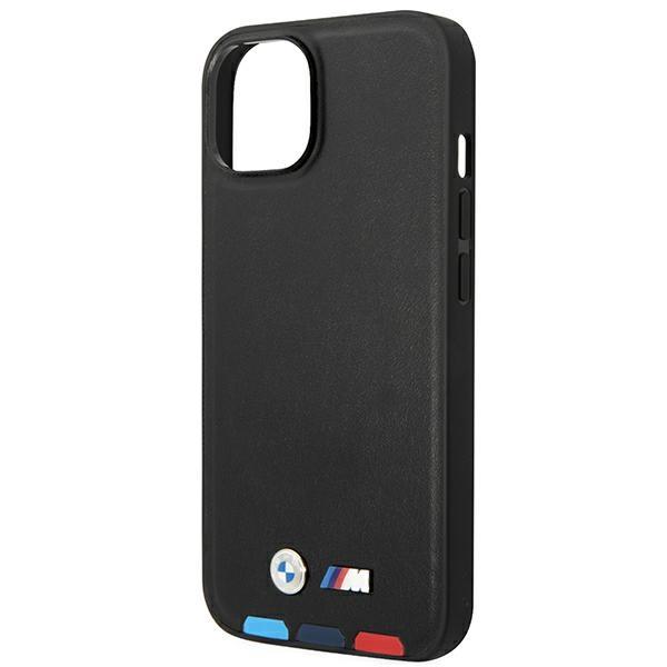 Etui Bmw Bmhcp14M22Ptdk Iphone 14 Plus / 15 Plus 6,7 Czarny/Black Leather Stamp Tricolor