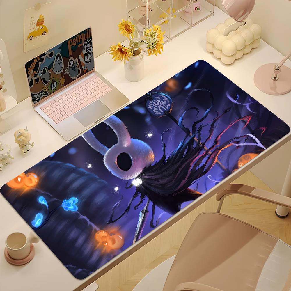 Игровой Коврик для Мыши Knight HHollow SSilksong Нескользящий Утолщенный Большой с Блокировкой Края Игровой Подушка Офисный Студенческий
