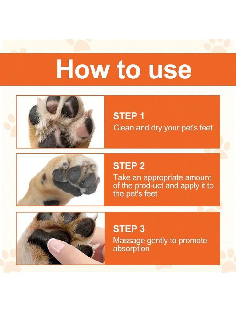 1PC Moisturizing Cream For Cat And Dog Feet, Suitable For Cleaning Hands And Feet, Preventing Drynes