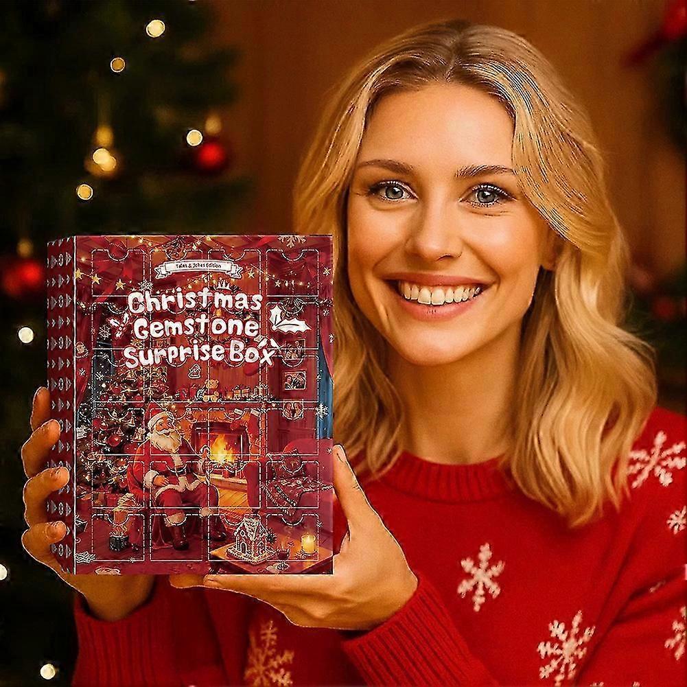 Educational mineral advents calendar for boys girls, 24 Days of Unique Gemstone-Surprises, Unique Present Giving Moments!ZZ51