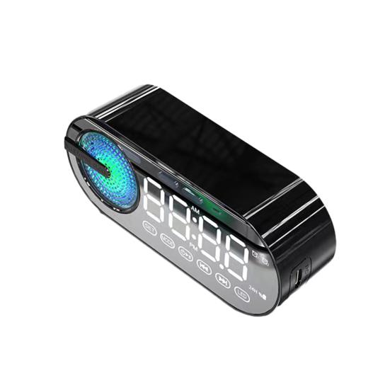 Портативная беспроводная колонка зеркальные часы с эффектом погружения, ослепительным стереозвуком, усиленными басами, совместимая с Bluetooth