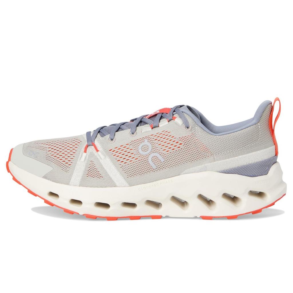 On Cloudsurfer Trail Fossil Ivory Cushioning Trail Running Shoes for Men and Women