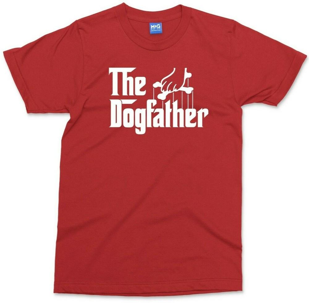 The Dogfather TShirt Funny Dog Dad Doggy Pet Owner Gift Daddy Parody Tee Unisexs
