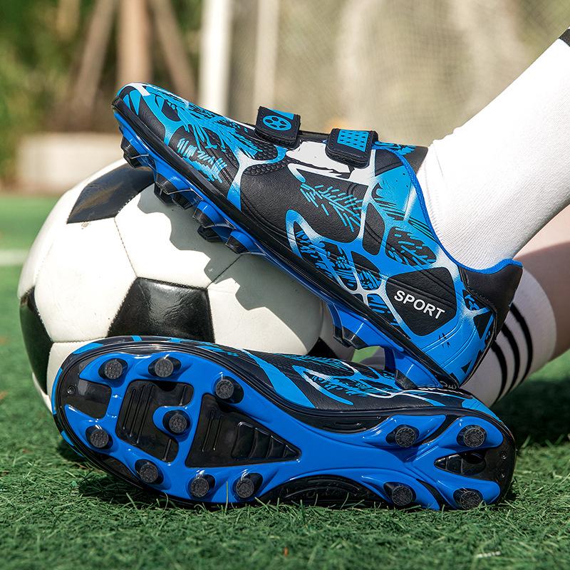 Новые детские футбольные бутсы с низким верхом, длинные шипы, сломанные шипы, мужские и женские соревновательные тренировочные профессиональные кроссовки Jinjiang